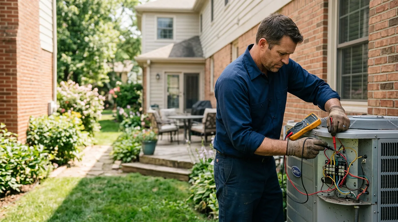 HVAC technician working near Weikert, PA
